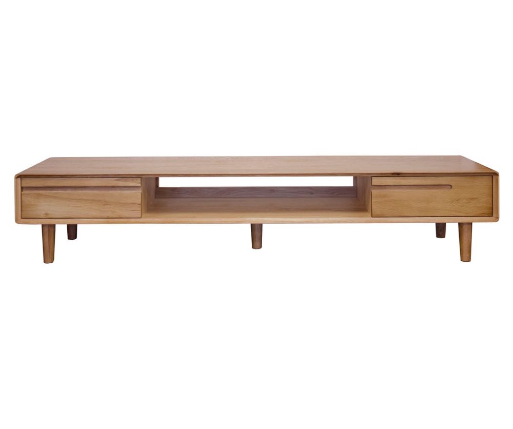 Homestyle GB Scandic Solid Oak Wide TV Unit