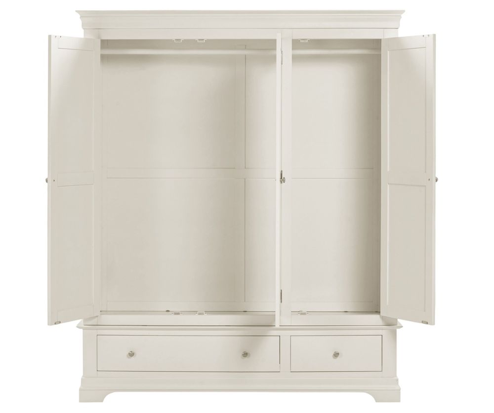 Seconique Furniture Bordeaux Ivory 3 Door Wardrobe 