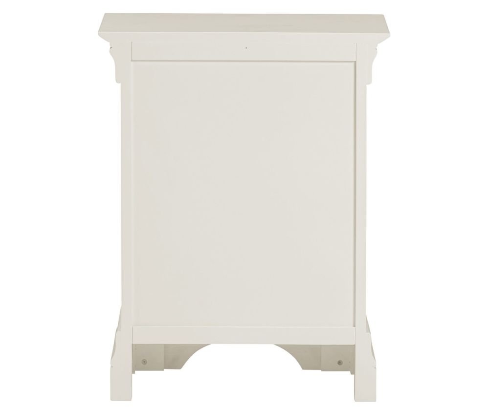 Seconique Furniture  Bordeaux Ivory 3 Drawer Bedside 