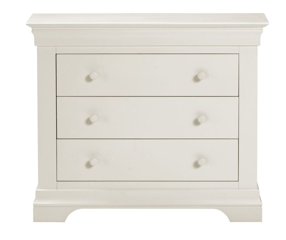  Seconique Furniture Bordeaux Ivory 3 Drawer Chest 