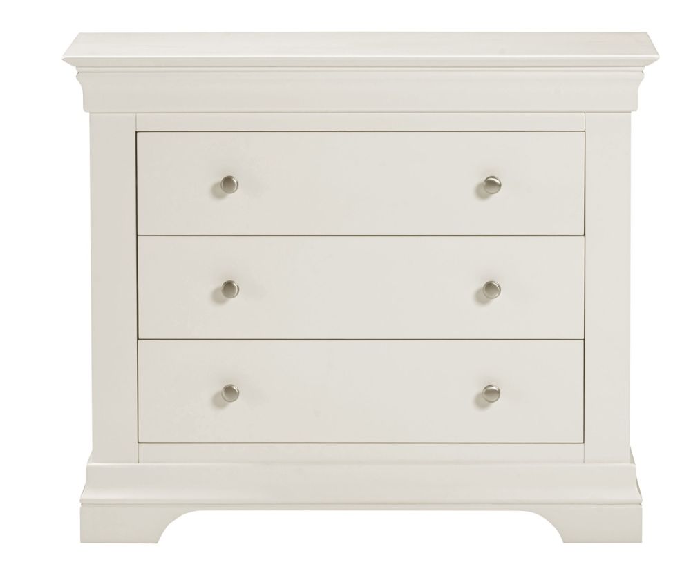  Seconique Furniture Bordeaux Ivory 3 Drawer Chest 