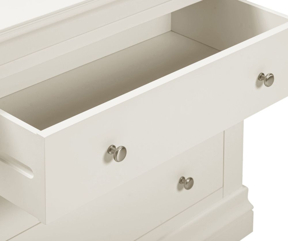  Seconique Furniture Bordeaux Ivory 3 Drawer Chest 