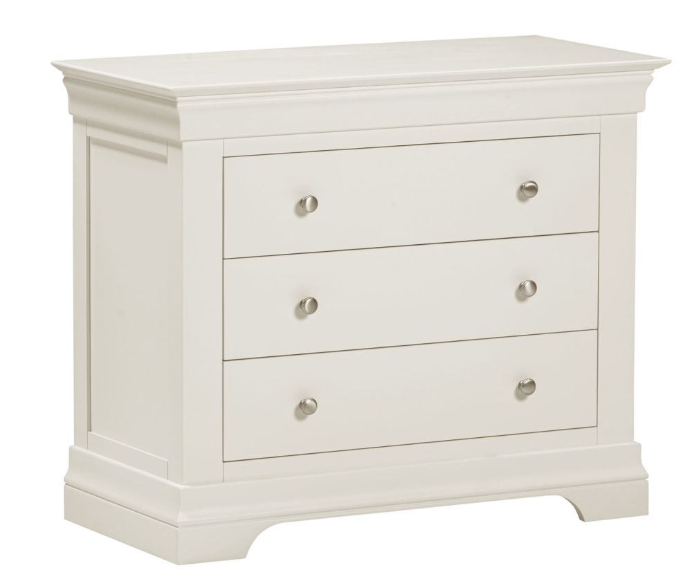  Seconique Furniture Bordeaux Ivory 3 Drawer Chest 