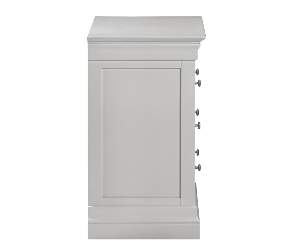 Seconique Furniture Bordeaux Pebble Grey 3 Drawer Chest  