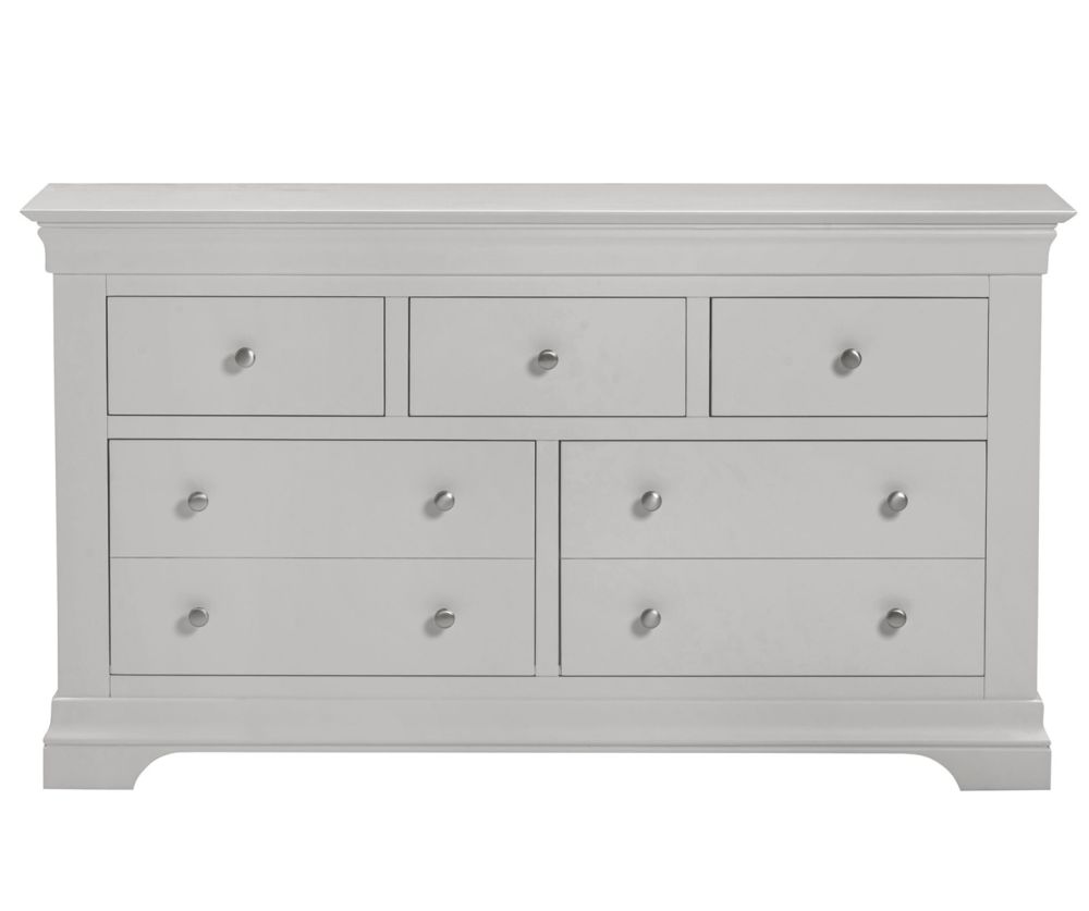  Seconique Furniture Bordeaux Pebble Grey 3+2 Drawer Chest 