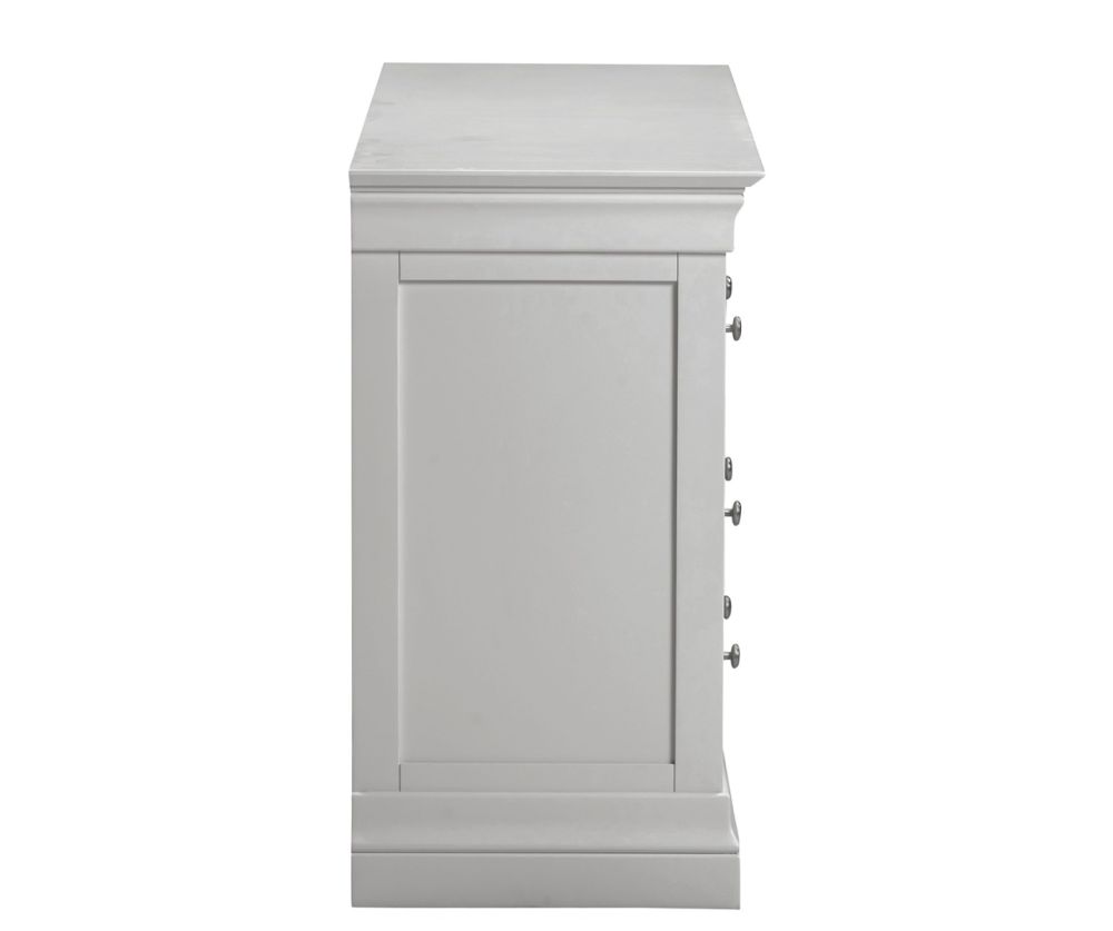  Seconique Furniture Bordeaux Pebble Grey 3+2 Drawer Chest 