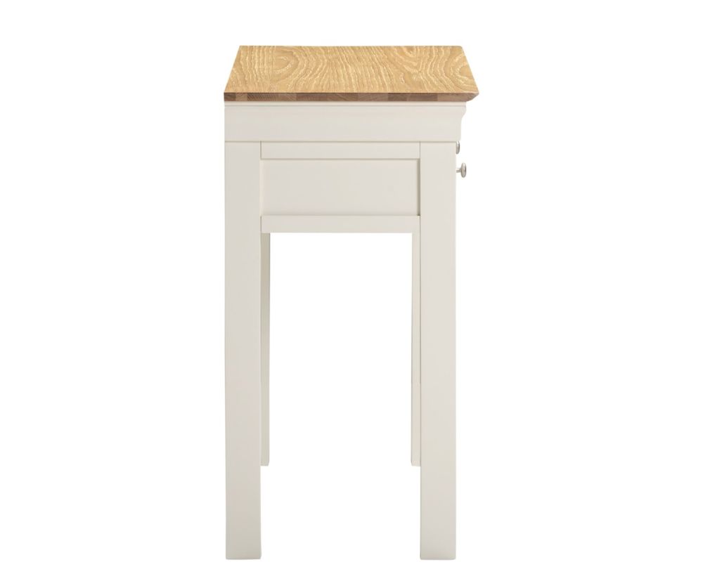 Seconique Furniture Bordeaux Console Table – Ivory/Oak 