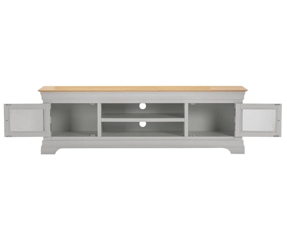 Seconique Furniture Bordeaux TV Stand – Pebble Grey