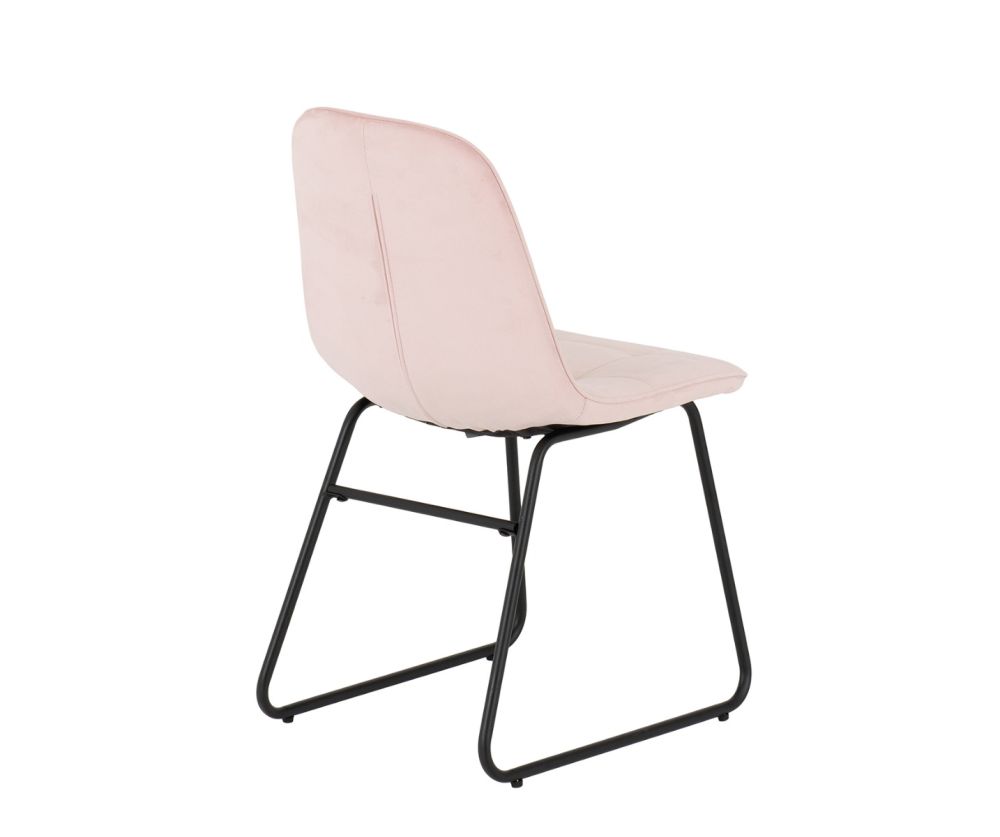  Seconique Furniture Avery Concrete Extending Dining Set with Baby Pink Velvet Lukas Chairs – Grey Oak Effect 
