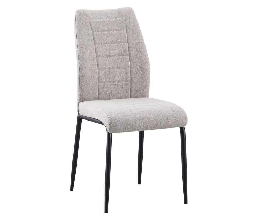 Seconique Furniture Chilton Grey Fabric Dining Chairs (Box of 4)
