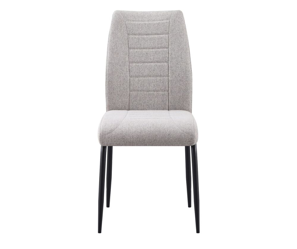 Seconique Furniture Chilton Grey Fabric Dining Chairs (Box of 4)