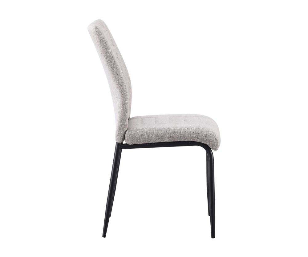 Seconique Furniture Chilton Grey Fabric Dining Chairs (Box of 4)