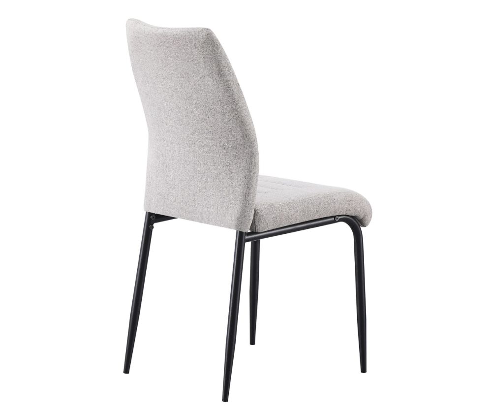 Seconique Furniture Chilton Grey Fabric Dining Chairs (Box of 4)