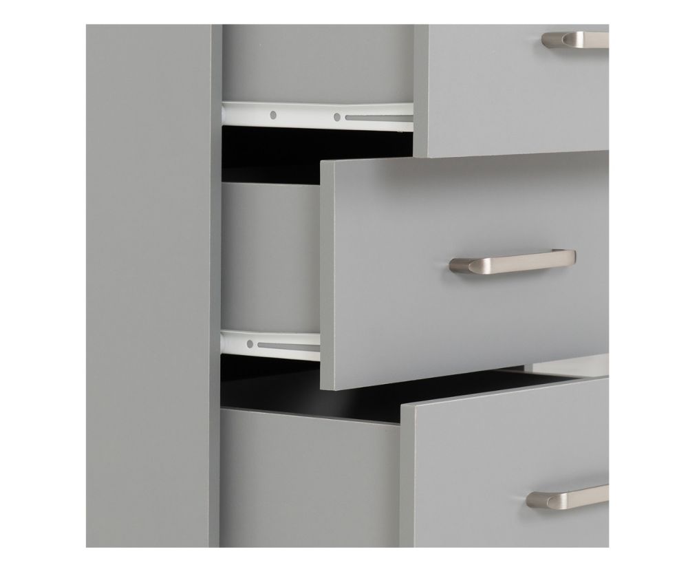 Seconique Furniture Dakota Dark Grey 3 Drawer Chest