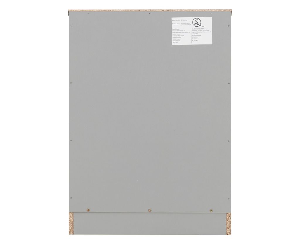Seconique Furniture Dakota Dark Grey 3 Drawer Chest