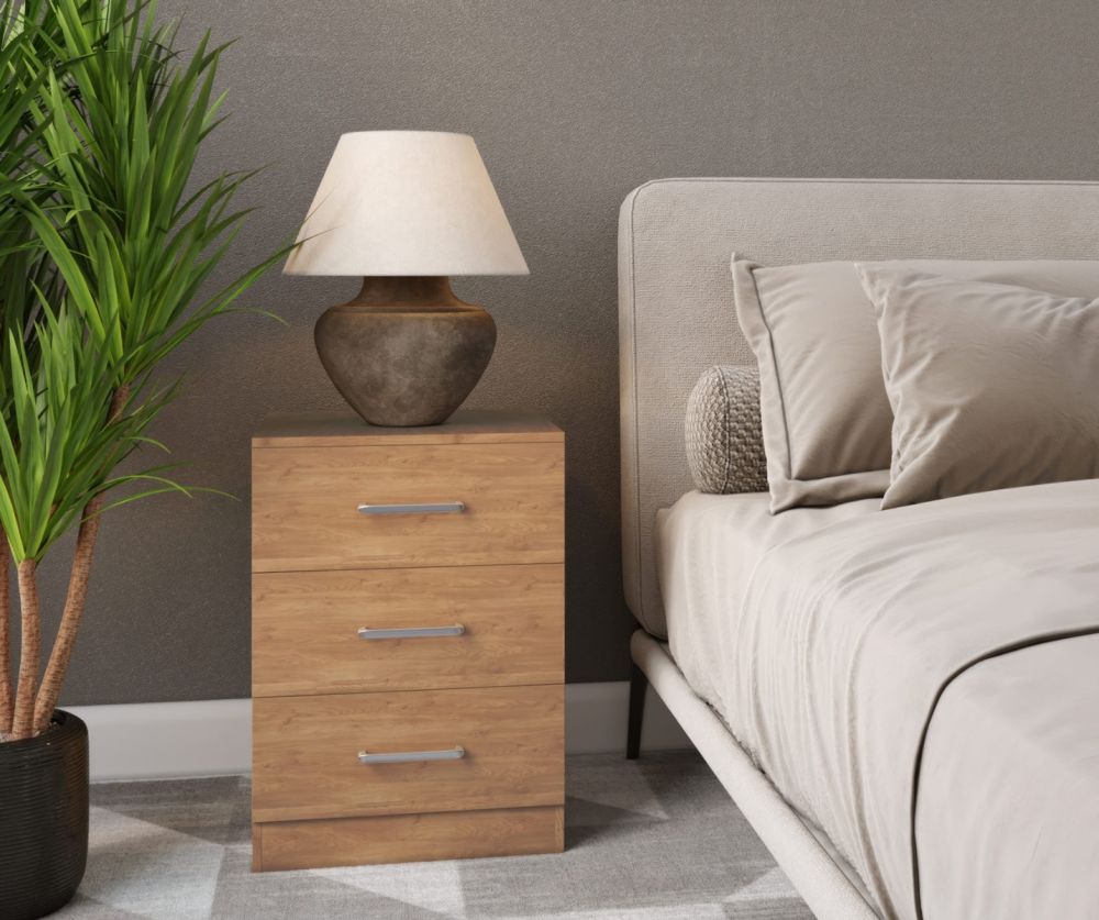 Seconique Furniture Dakota Light Grey 3 Drawer Chest