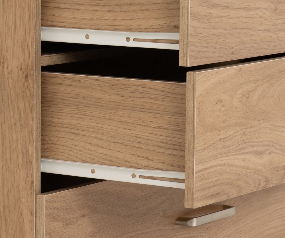 Seconique Furniture Dakota Oak 4 Drawer Chest
