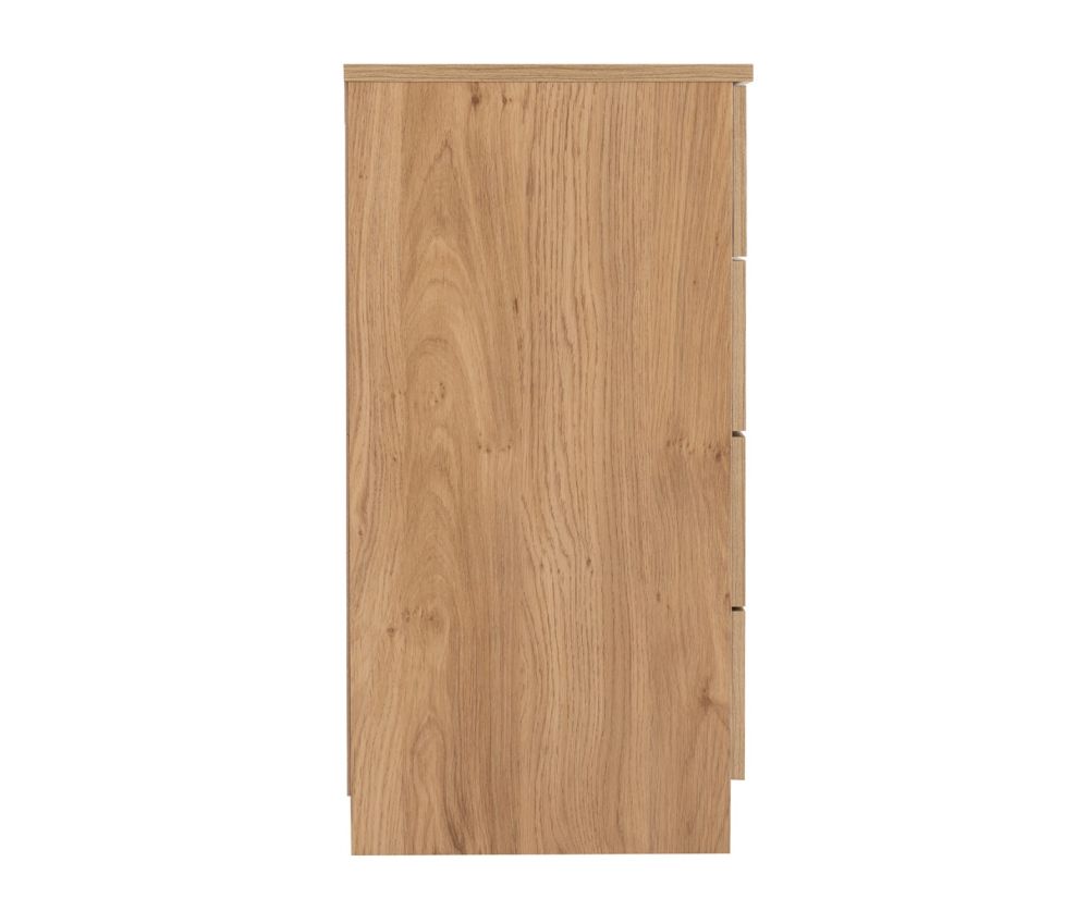 Seconique Furniture Dakota Oak 4 Drawer Chest