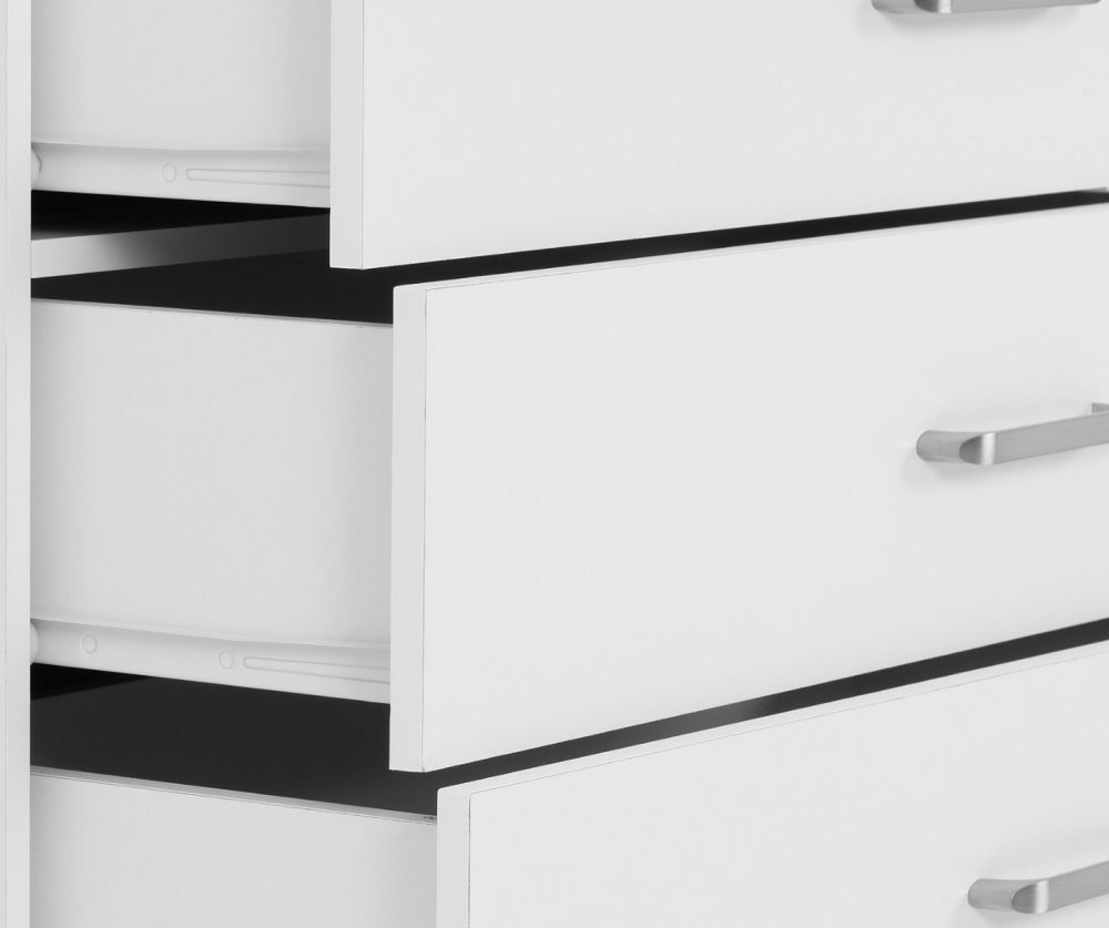 Seconique Furniture Dakota White 4 Drawer Chest 
