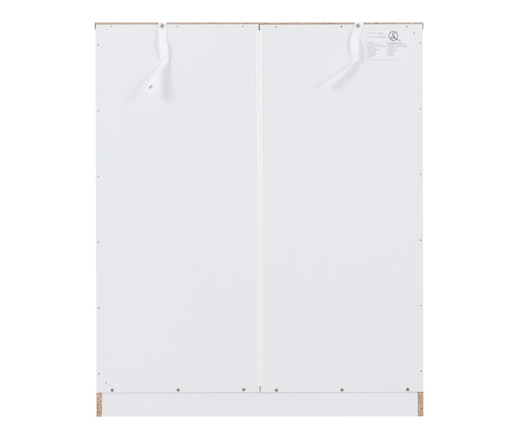 Seconique Furniture Dakota White 5 Drawer Chest 