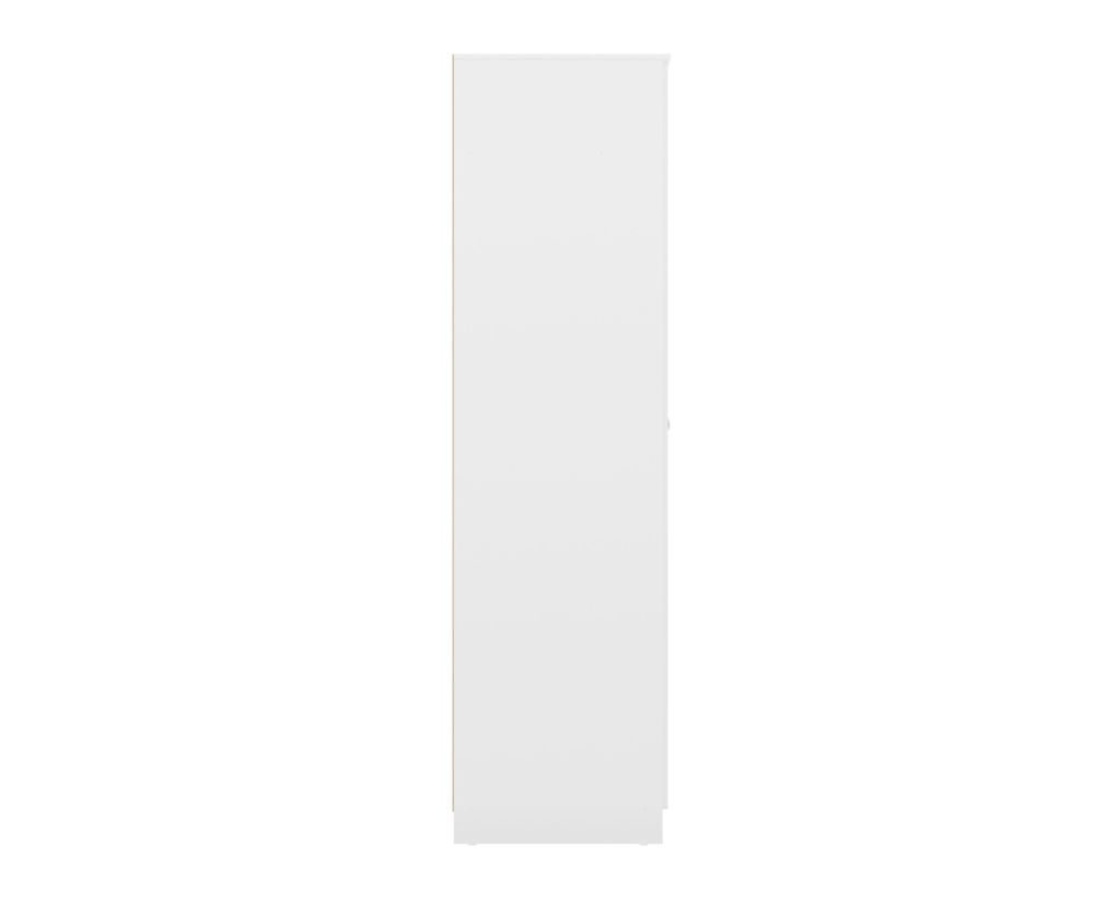  Seconique Furniture Denver White Gloss 2 Door Wardrobe