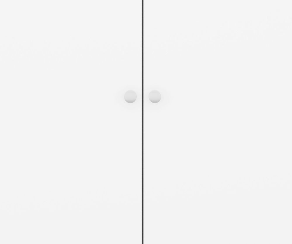  Seconique Furniture Denver White Gloss 2 Door Wardrobe