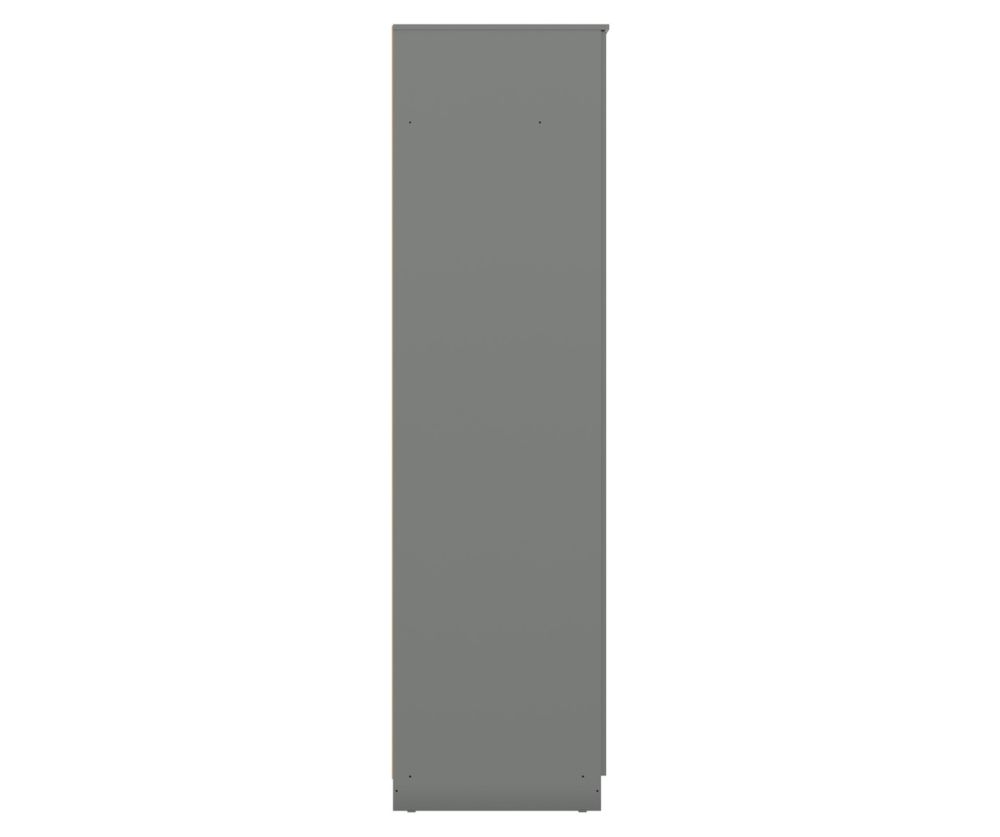 Seconique Furniture Denver Grey Gloss 3 Door Wardrobe