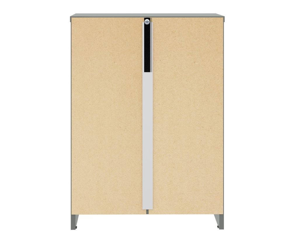 Seconique Furniture Denver Grey Gloss 3 Drawer Bedside