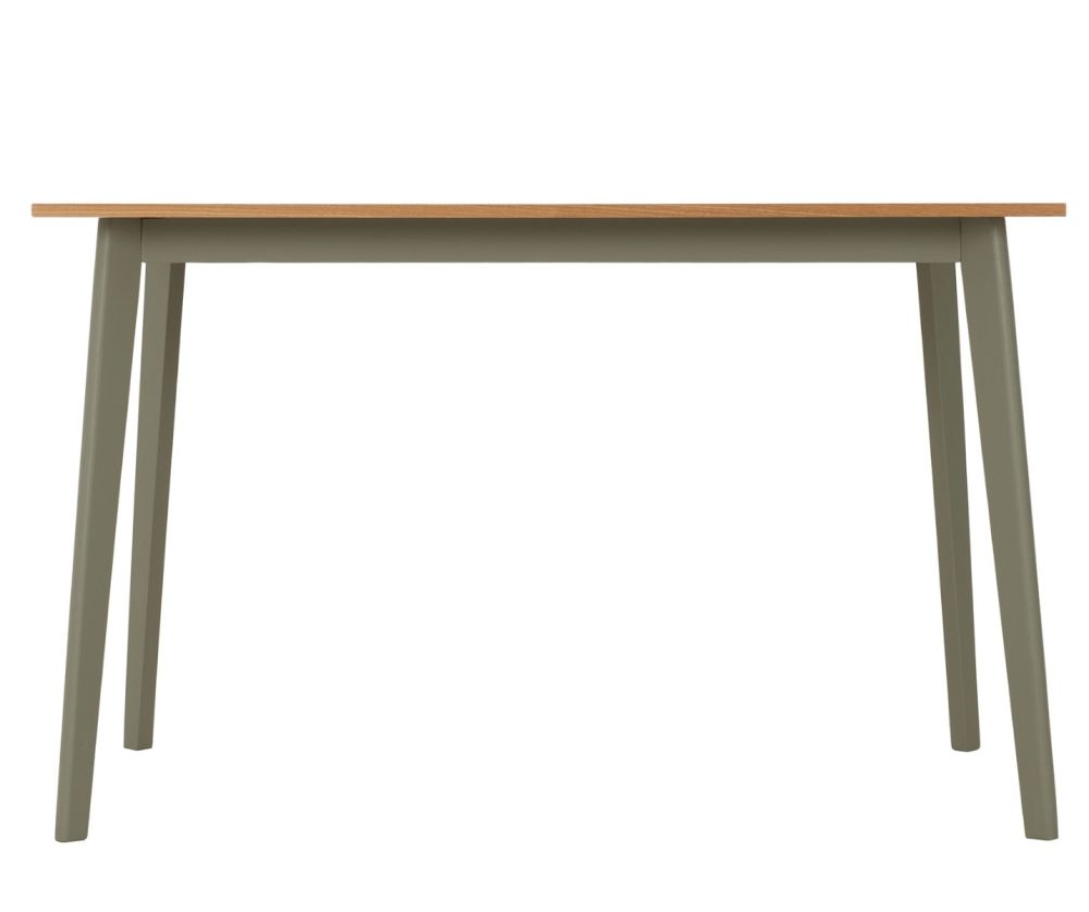 Seconique Furniture Balfour 1+4 Dining Set – Sage Green with Mink Microsuede Chairs & Oak Effect Table