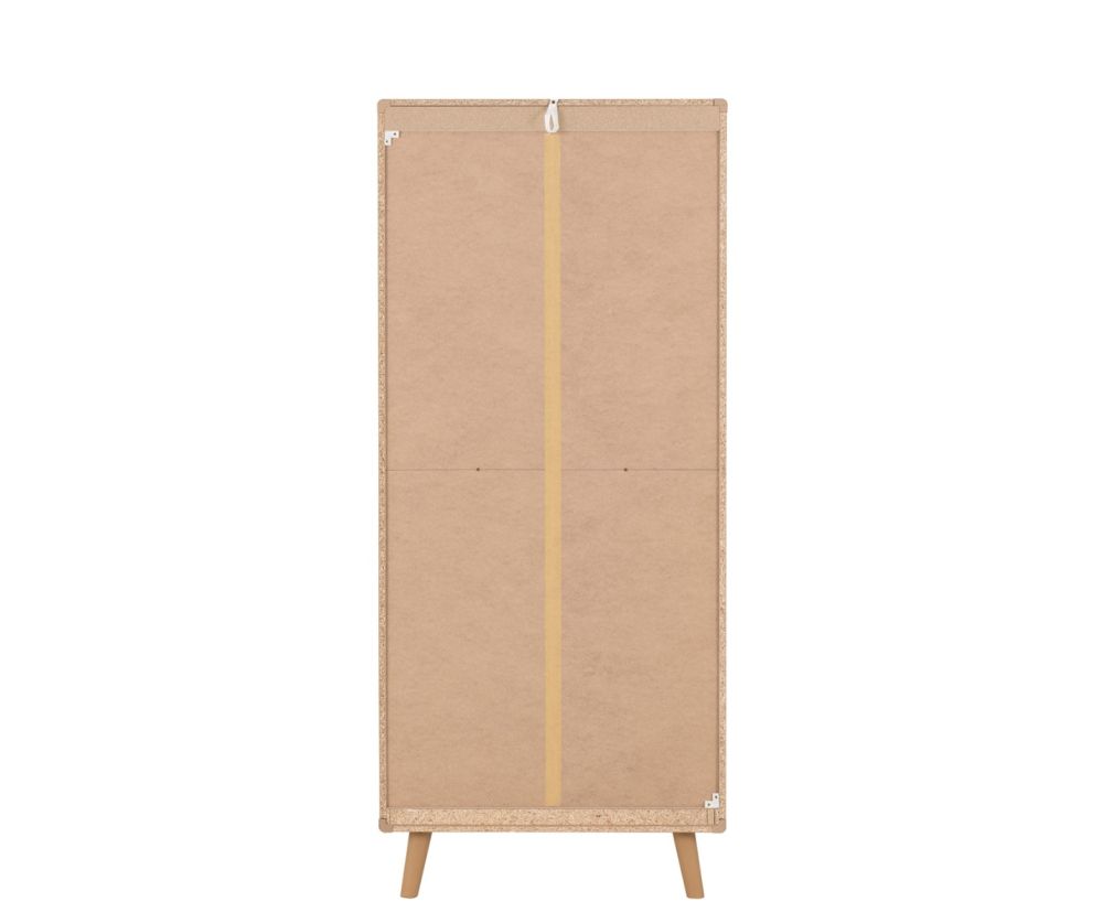  Seconique Furniture Denver Dixie Dusty Grey and White 2 Door Wardrobe