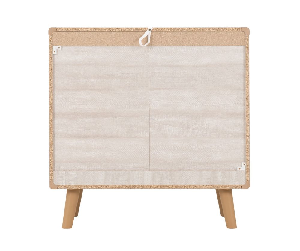 Seconique Furniture Dixie Dusty Grey and White 3 Drawer Chest 