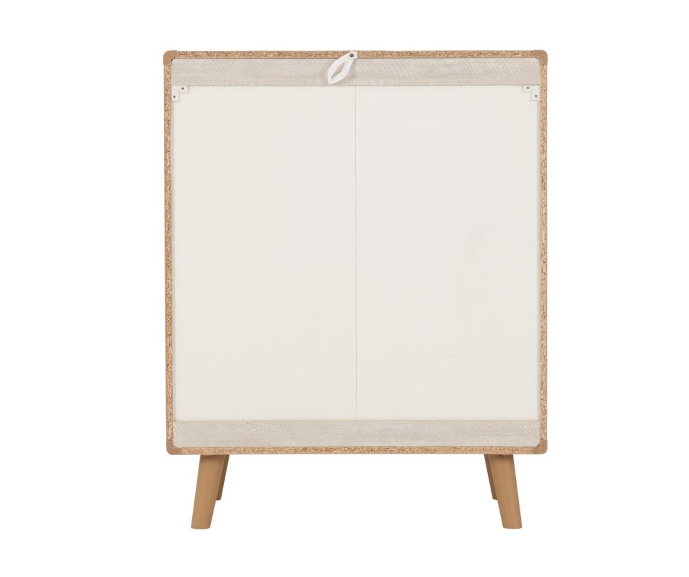 Seconique Furniture Dixie Dusty Grey and White 4 Drawer Chest – Stylish Bedroom Storage