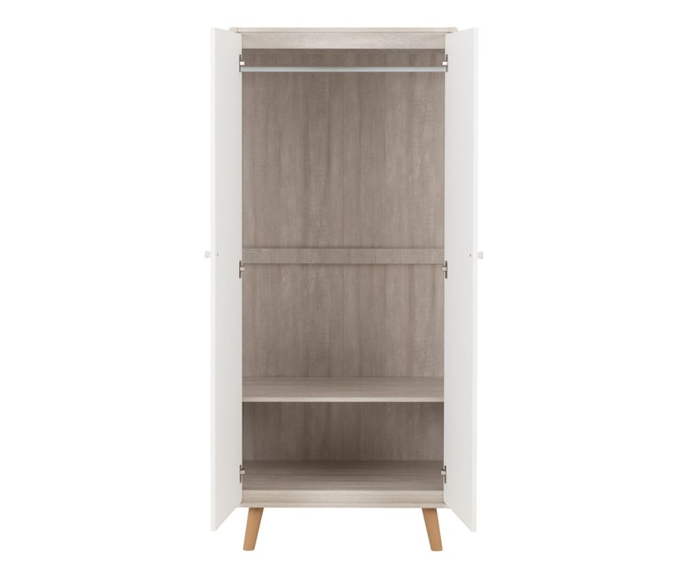  Seconique Furniture Dixie Trio Dusty Grey and White Bedroom Set 