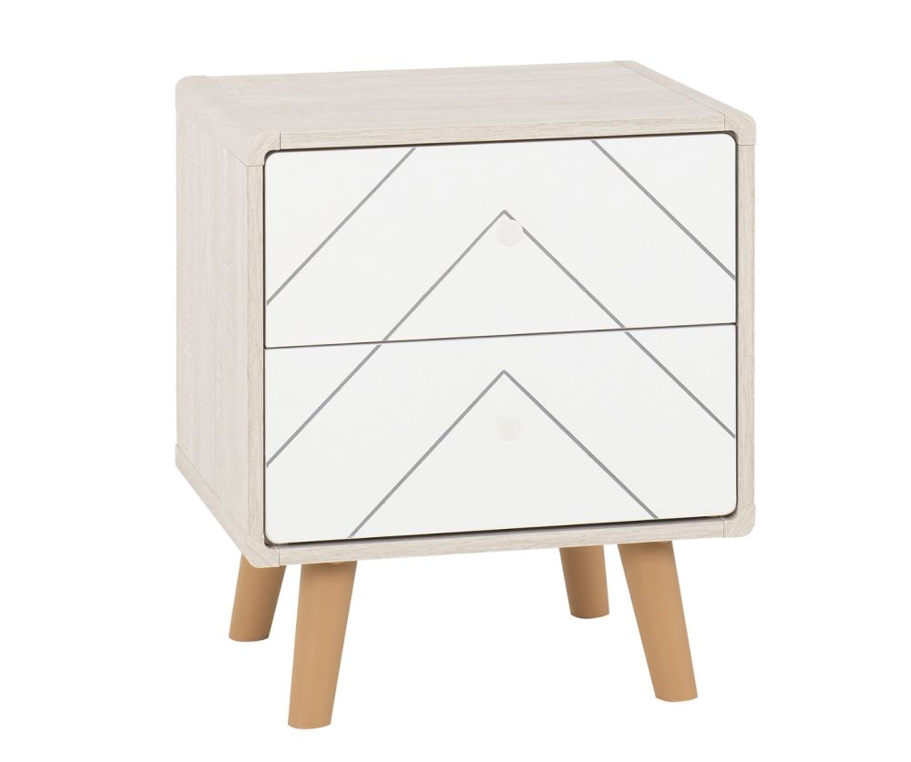  Seconique Furniture Dixie Trio Dusty Grey and White Bedroom Set 