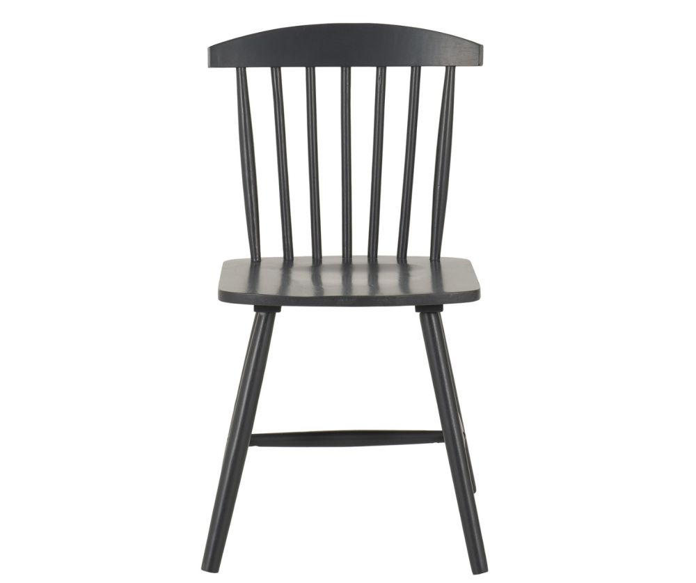  Seconique Furniture Emery Dark Grey Dining Chair in Pair