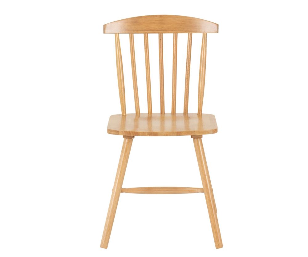 Seconique Furniture Emery Natural Oak Effect Dining Chair in Pair