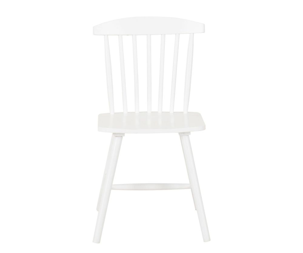  Seconique Furniture Emery White Dining Chair in Pair
