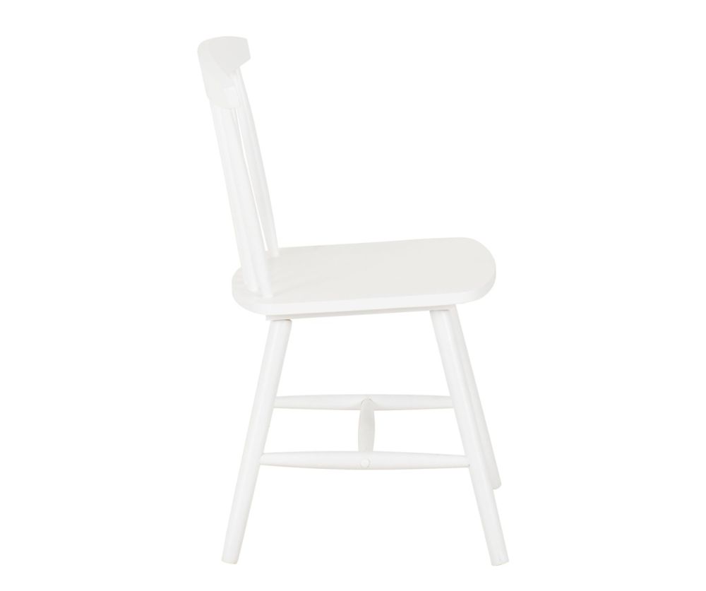  Seconique Furniture Emery White Dining Chair in Pair