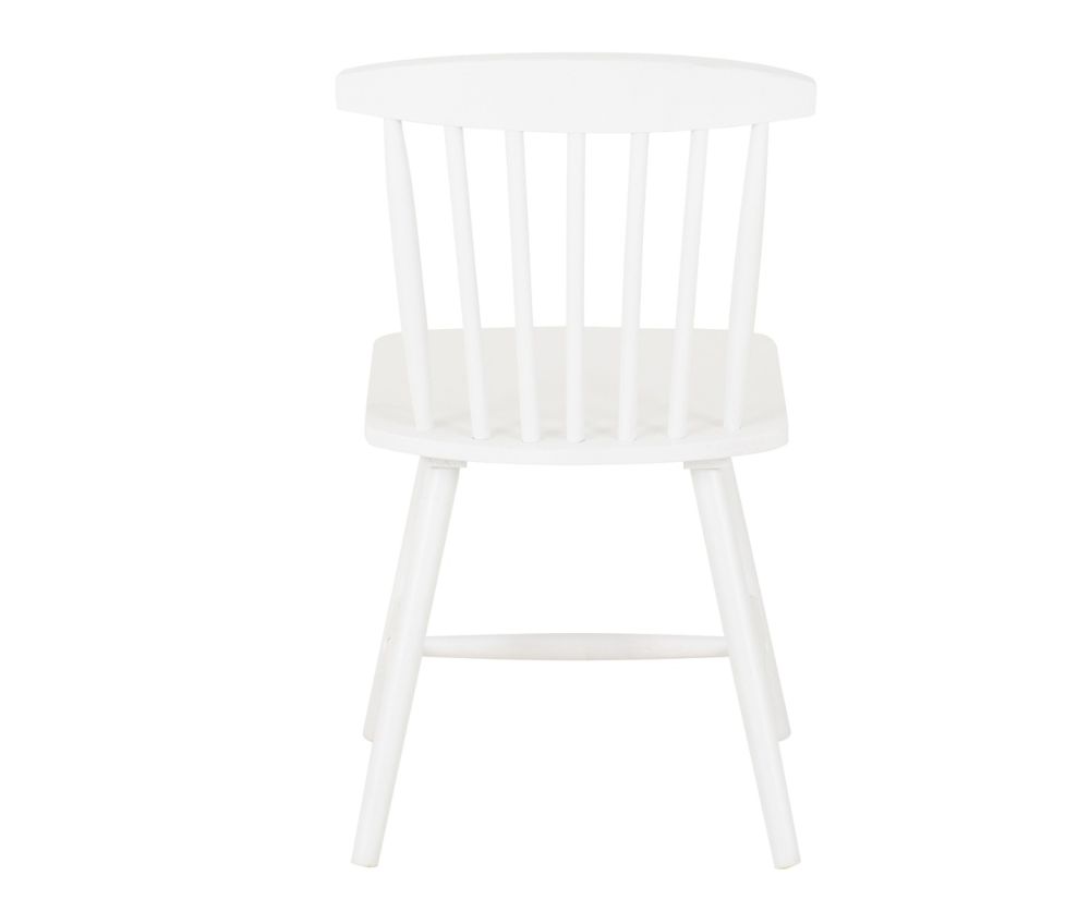  Seconique Furniture Emery White Dining Chair in Pair