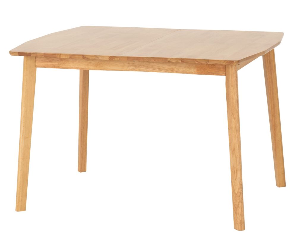  Seconique Furniture Emery Natural Oak Effect Extending Dining Set with 4 Chairs