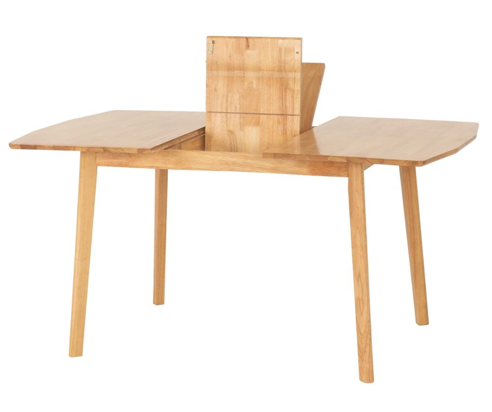  Seconique Furniture Emery Natural Oak Effect Extending Dining Set with 4 Chairs