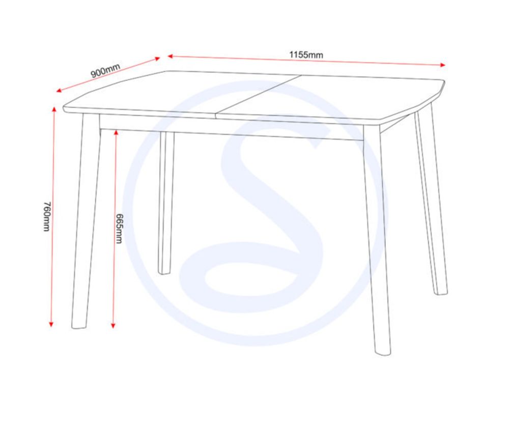  Seconique Furniture Emery Natural Oak Effect Extending Dining Set with 6 Chairs