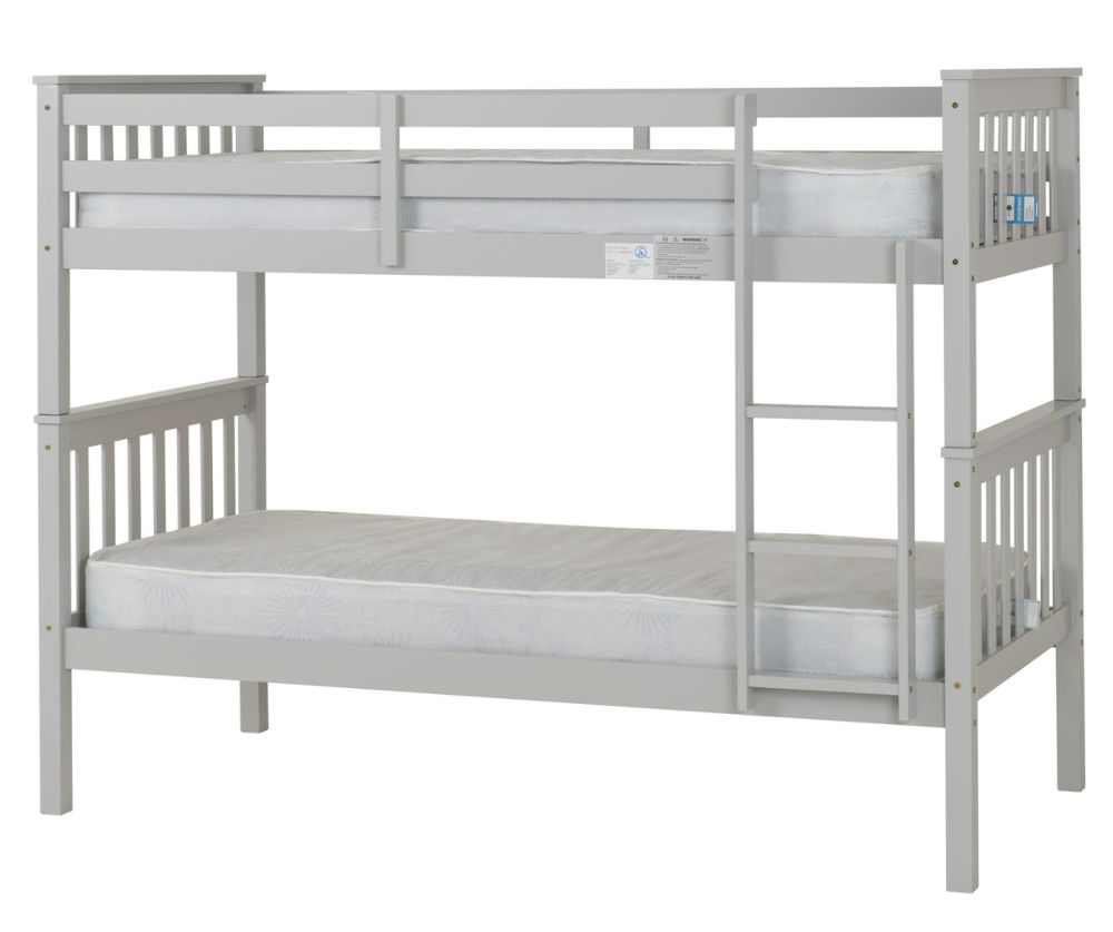 Seconique Furniture Erin Light Grey Bunk Bed
