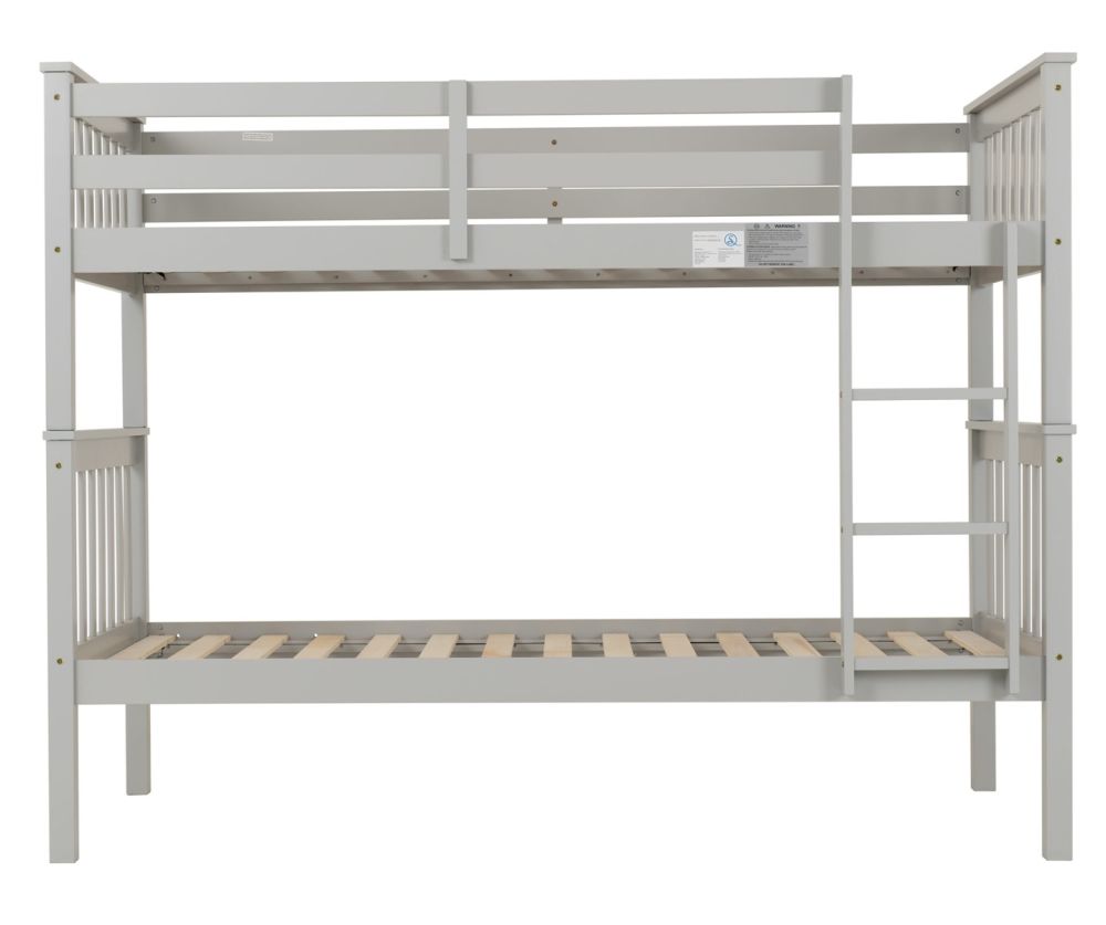 Seconique Furniture Erin Light Grey Bunk Bed