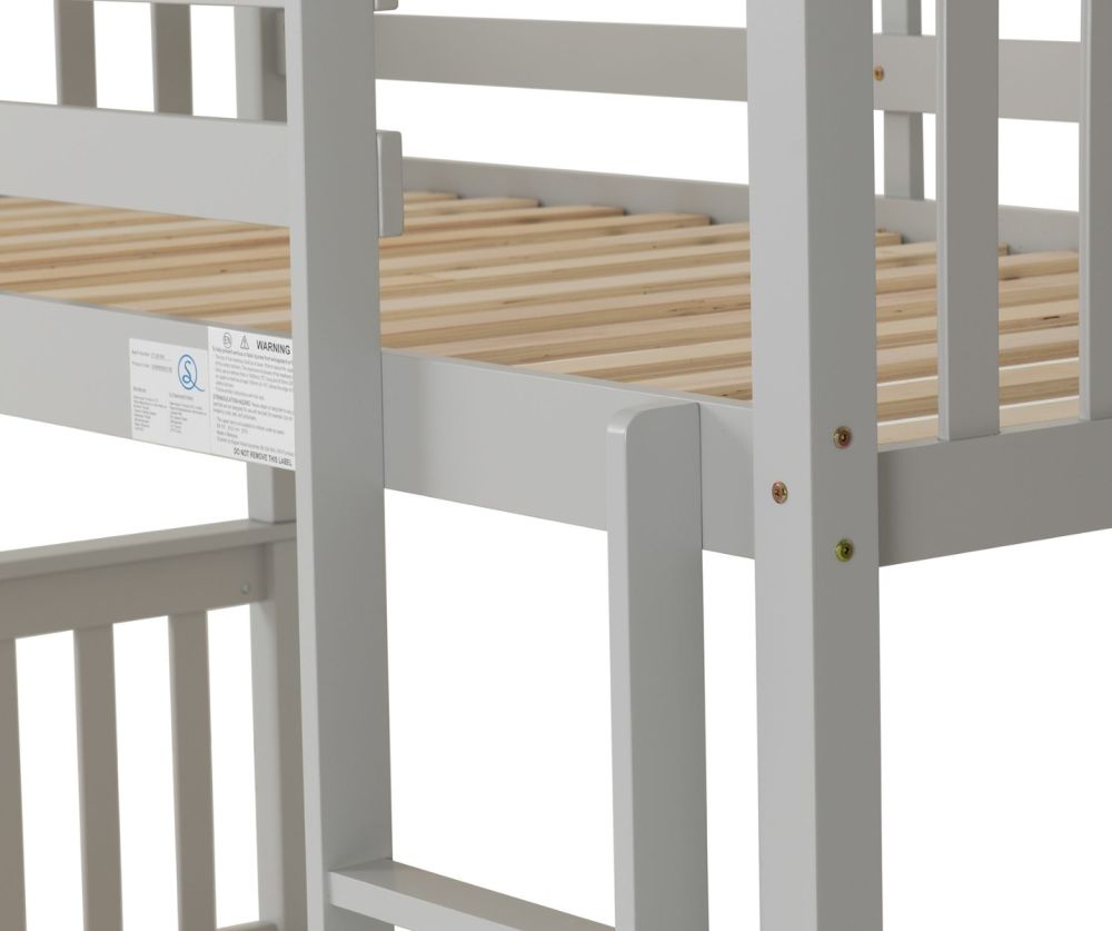 Seconique Furniture Erin Light Grey Bunk Bed