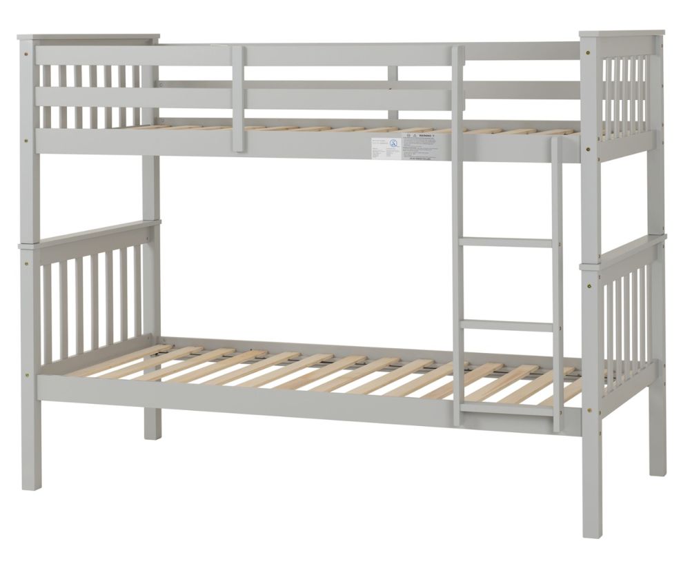 Seconique Furniture Erin Light Grey Bunk Bed