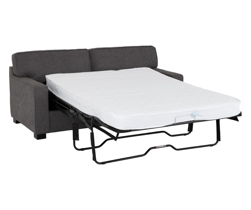 Seconique Furniture Eton Dark Grey Fabric Sofa Bed