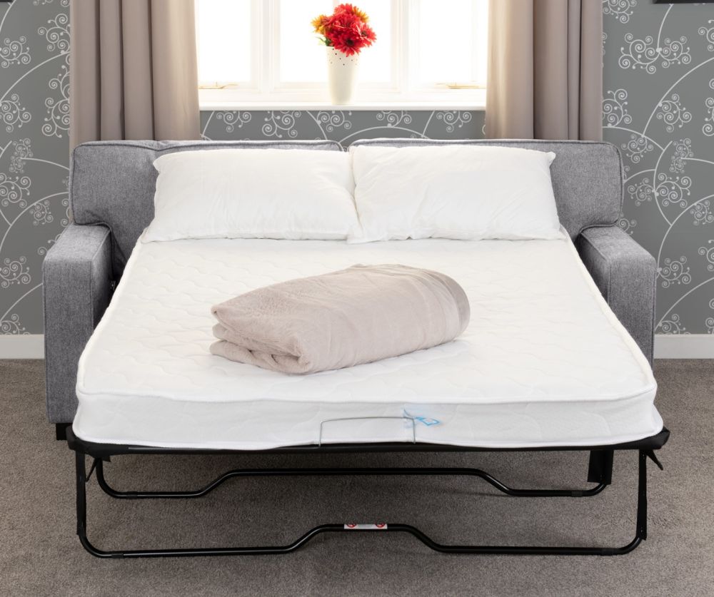 Seconique Furniture Eton Light Grey Fabric Sofa Bed	