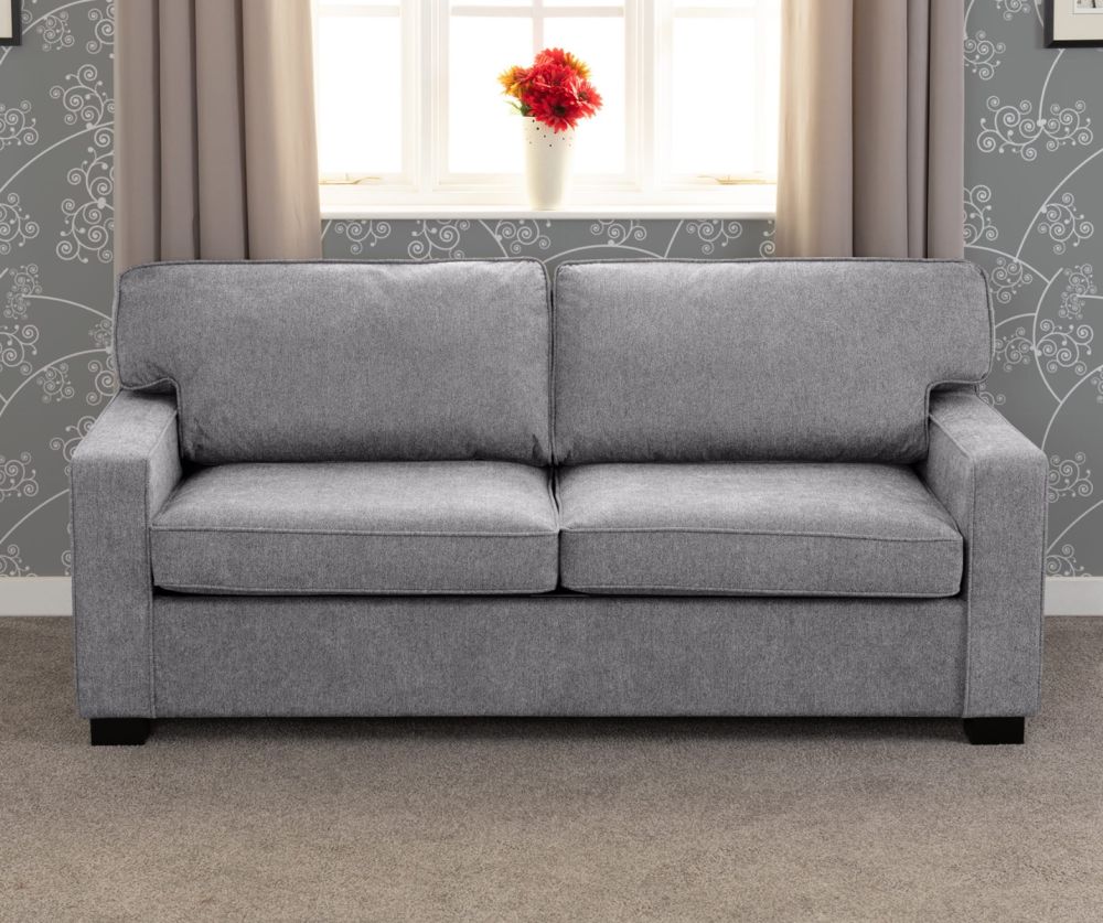 Seconique Furniture Eton Light Grey Fabric Sofa Bed	