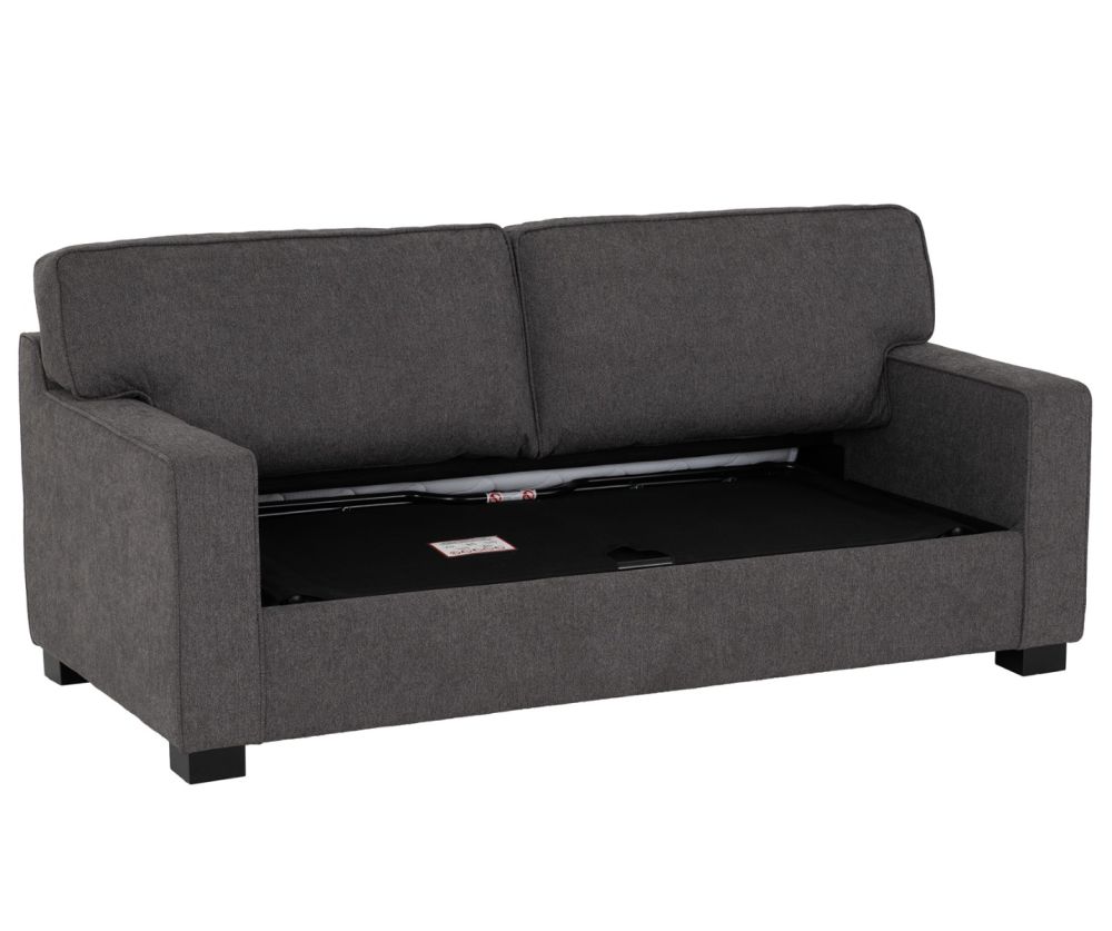 Seconique Furniture Eton Dark Grey Fabric Sofa Bed
